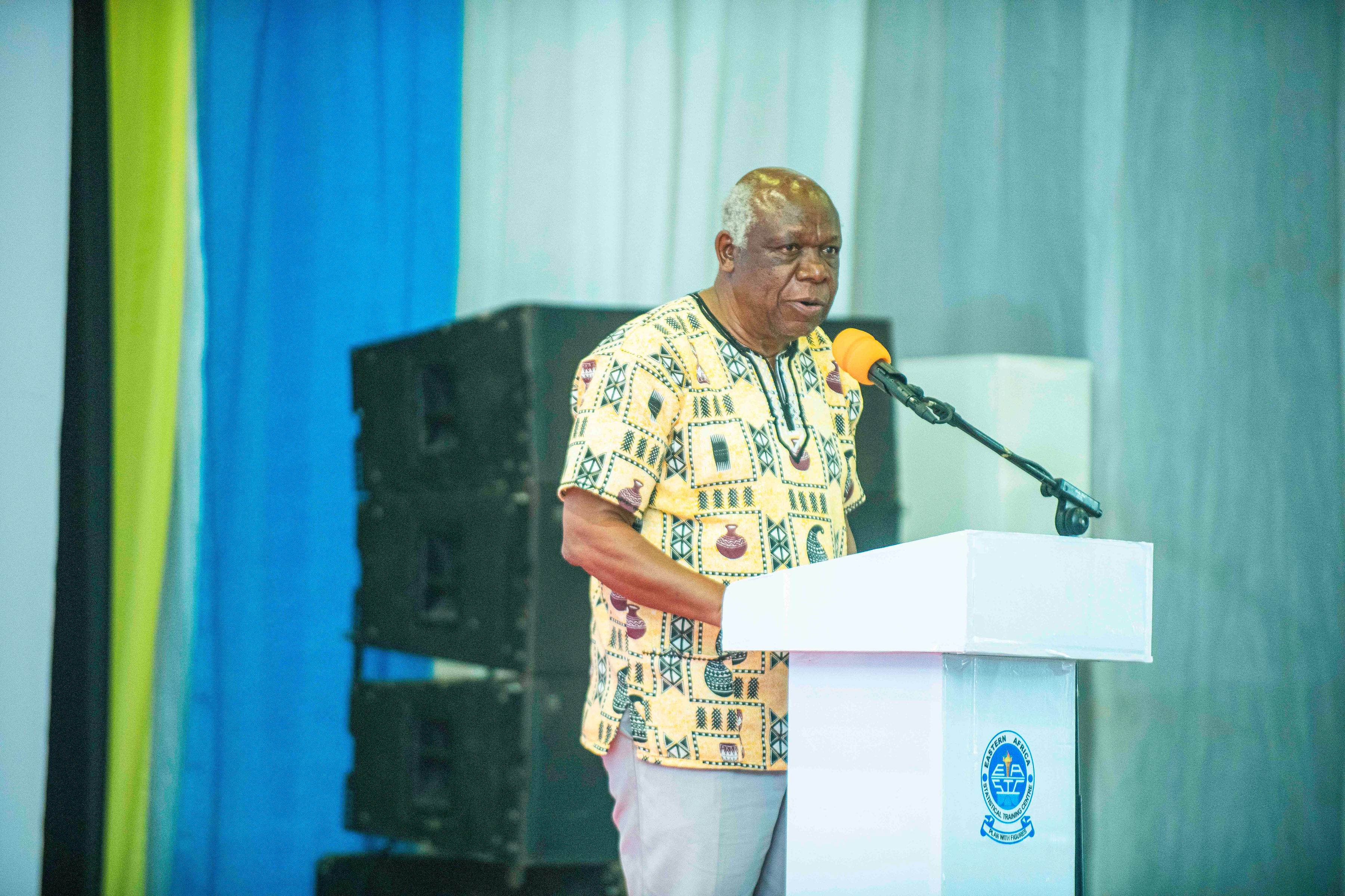 <p>Dr. Camillus Kassala, Former Senior Research Fellow at EASTC, presenting topic at the commemoration of EASTC 60 years anniversary celebrations, held at Mlimani City Conference Centre on 2nd September,2025.</p>